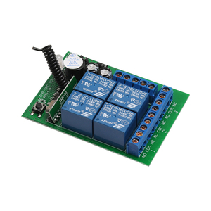 315/433MHZ DC12V/24 voltaggio quattro canali Wireless Controller trasmettitore e ricevitore - Product Image 4