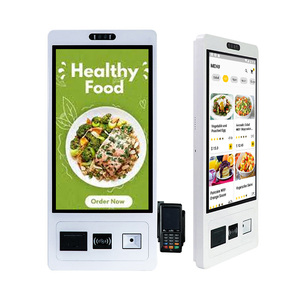 Lector de tarjetas de impresora Escáner de código QR 15 21 24 27 32 pulgadas Terminal táctil interactivo Quiosco de pago de autoservicio para restaurante - Product Image 1