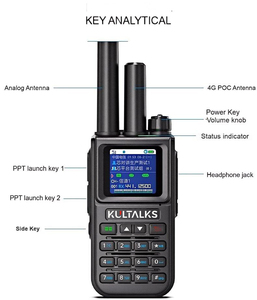 KP-991 Dual Mode 4G LTE di rete a lungo raggio Radio di comunicazione 10W UHF analogico bidirezionale Radio Walkie Talkie