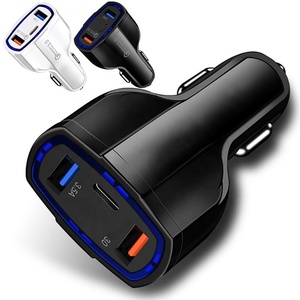 7A Type c PD Quick Charge Car Charger 3 Ports Fast Adaptive Charge <strong>Adapter</strong> for <strong>Iphone</strong> <strong>7</strong> 8 X XR Samsung Lg Android Phone Gps Pc - Product Image 1