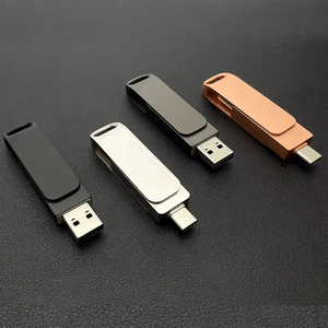 2024新设计Type-C双端口8gb 32gb 16GB u盘金属旋转棒u盘手机电脑USB 3.0 - Product Image 4