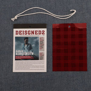 DP127-etiquetas colgantes con cordón/cuerda para ropa, etiquetas de lujo de PVC con estampado de patrones de Color personalizado, paquete de columpio - Product Image 4