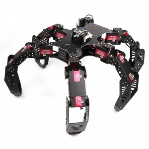 18DOF esapod Robot ragno Robot 2DOF PTZ con scheda principale per lampone Pi 4B/2G finito