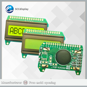 günstige werbeanzeige display leinwand jxd0801a stn gelB positiv lcd zeichen anzeige 8x1 lattice typ lcd-module led-hintergrundbeleuchtung - Product Image 4