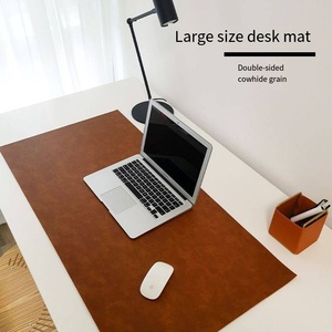 Tappetino per Mouse retrò di fascia alta con motivo a doppia faccia in vacchetta grande per Computer scrivania impermeabile tovaglia da ufficio uso in pelle di vacchetta - Product Image 4