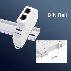 100Mbps POE Surge protettore DIN-Rail Ethernet 1-2-3-6 interruttore Router per telecamere di sorveglianza dispositivi di rete 100% sicuro - Product Image 2