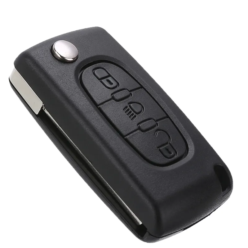 Carcasa para llave de coche de 3 botones, funda para mando a distancia, carcasa para alarma de coche, carcasa sin llave para CITROEN C2 C3 C4 C5 C6 VA2 y CE0523