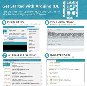 NodeMCU ESP8266 geliştirme kurulu 0.96 inç OLED ekran CH340 sürücü Arduino için ESP-12E WiFi kablosuz modülü mikro USB