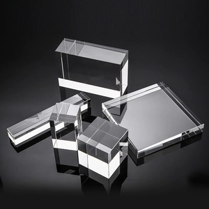 Jy thiết kế tốt nhất hình chữ nhật bán buôn nhiều kích cỡ Nhà Máy Giá rõ ràng K9 Glass trống pha lê <span class=keywords><strong>Cube</strong></span> - Product Image 4