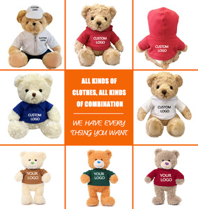 Farklı renkler ile 12 inç peluş ayı özel Logo oyuncak ayı T-shirt peluş oyuncak ayı dolması hayvan oyuncak - Product Image 3