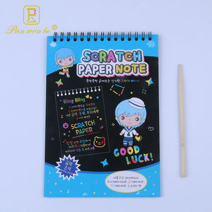2023 Hot Sale 2 Kinds Children DIY Creative Colorful <strong>Pattern</strong> Scratch <strong>Book</strong> Note for Gift - Product Image 6