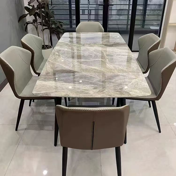 Tablero de mesa gris brillante