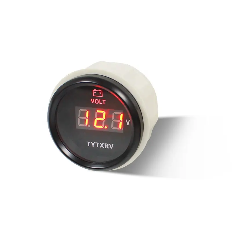 TYTXRV Comper 부 Universal Digital 전압계 볼트 Voltage Gauge 12-24 볼트 대 한 Boat 차 트럭 RV Red available 백라이트