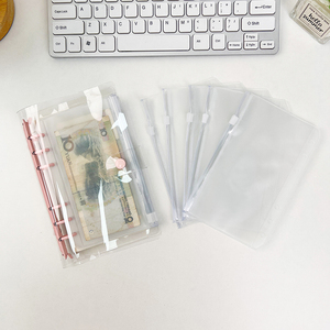 多功能分类账本防水Pvc盖环活页夹活页夹带按扣笔记本 - Product Image 5
