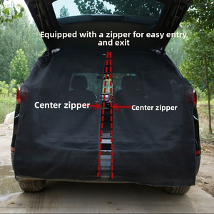 มุ้งกันยุงสำหรับรถยนต์, อุปกรณ์เสริมท้ายรถ SUV ตาข่ายกันยุงม่านกันแดดระบายอากาศ - Product Image 3