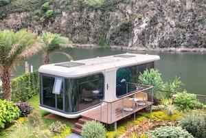 Lüks akıllı yüzer Villa Houseboat mobil ev ürün kamp kapsül ev - Product Image 3