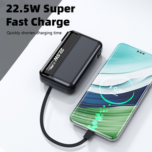 3in1 AC plug 20000mah fonte de alimentação de grande capacidade LED <span class=keywords><strong>display</strong></span> <span class=keywords><strong>digital</strong></span> PD 22.5W banco de carregamento do telefone móvel