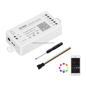 SP08E LED-Streifen-Controller 5V 12V 24V BT WIFI WS2812B WS2811 SK6812 Digitaler Smart RGB-LED-Streifen-LED-Controller für LED-Streifen