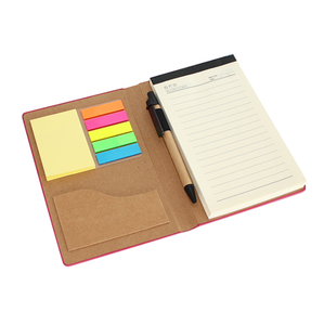 学校办公室定制个性化简单记事本笔记本，带笔和便签 - Product Image 1