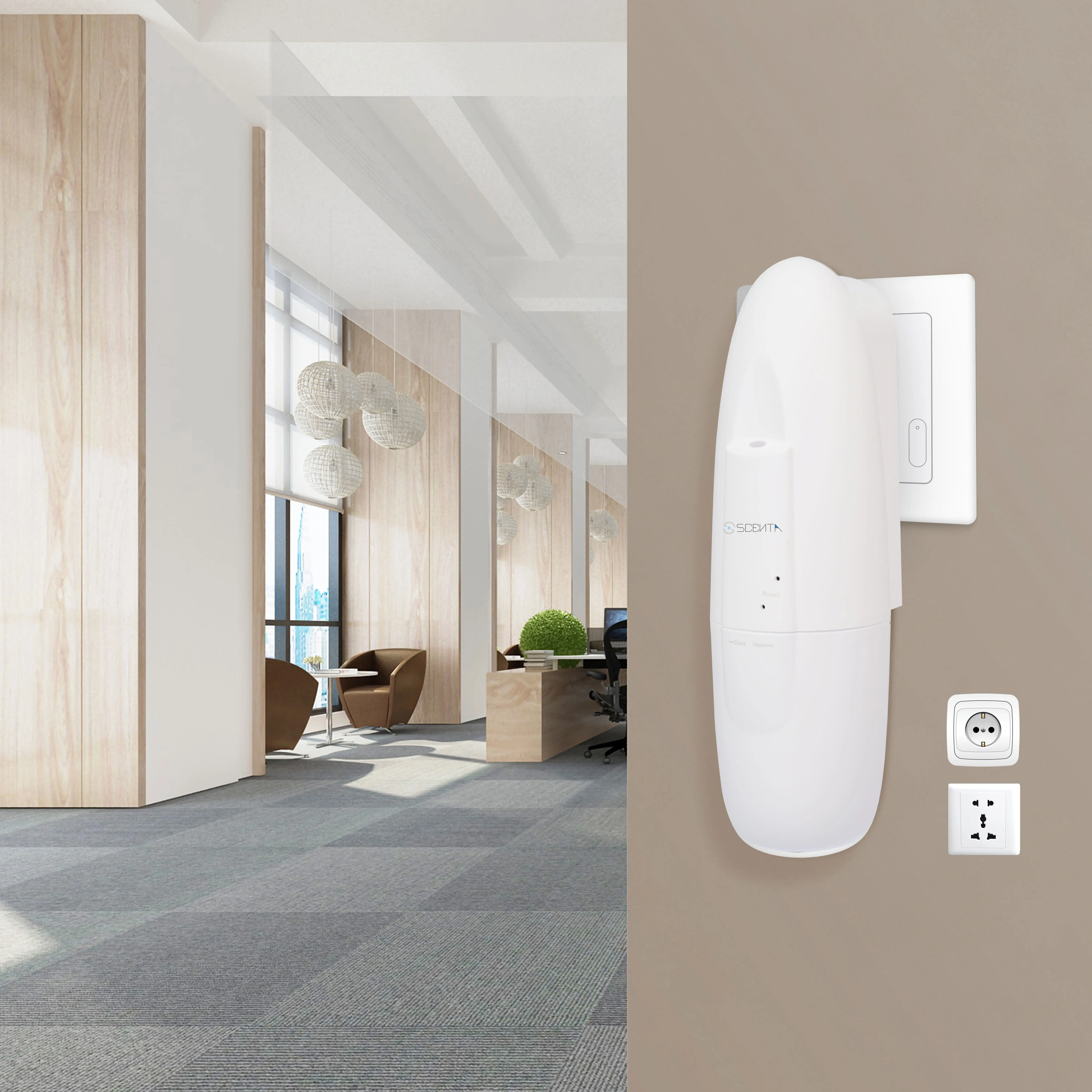 Scenta 2024 Nieuw Product Smart Plug In Luchtverfrisser Home Geur Bluetooth Rohs Etherische Olie Aroma Diffuser