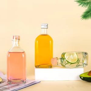 Bán Buôn Phẳng Hình Dạng Đồ Uống Chai Thủy Tinh 100M Lạnh <span class=keywords><strong>Brew</strong></span> Cà Phê Trà Nước Trái Cây Rỗng Chai Kín Cho Tequila Sử Dụng - Product Image 5