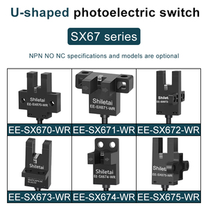 חיישן הפוטואלקטרי מסוג EE-SX-671-WR עם מרחק זיהוי של 5 מ "מ משמש בחגורות מסוע תעשייתיים