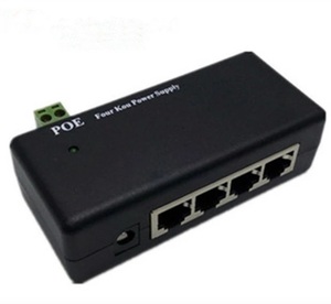 POE4B 4-Port-PoE-Injektoradapter Ethernet-und Kommunikation modul mit Ein-/Ausschaltungen für Daten ein-/Ausgänge - Product Image 1