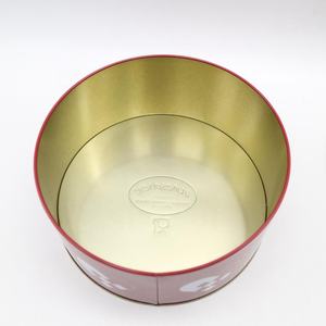TINSMAKER fábrica personalizada impresa grandes galletas redondas contenedor de lata de metal con tapa anidamiento pastel lata caja personalizada - Product Image 3