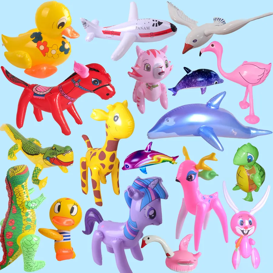 Simpatici giocattoli animali gonfiabili del fumetto per bambini decorazioni per feste bambini grande cavallo unicorno gonfiato gonfiare palloncino dinosauro