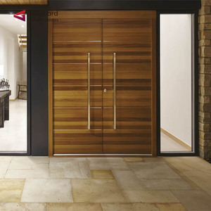 Modern Minimalist tasarım Villa dış çift giriş ön kapı akıllı kilit ferforje çelik ön fiyatları - Product Image 5