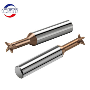 CNC Tungsten karbür t-yuvası End Mill 4/6 flüt 1/8 Shank kesici T yuvası freze kesicisi - Product Image 5