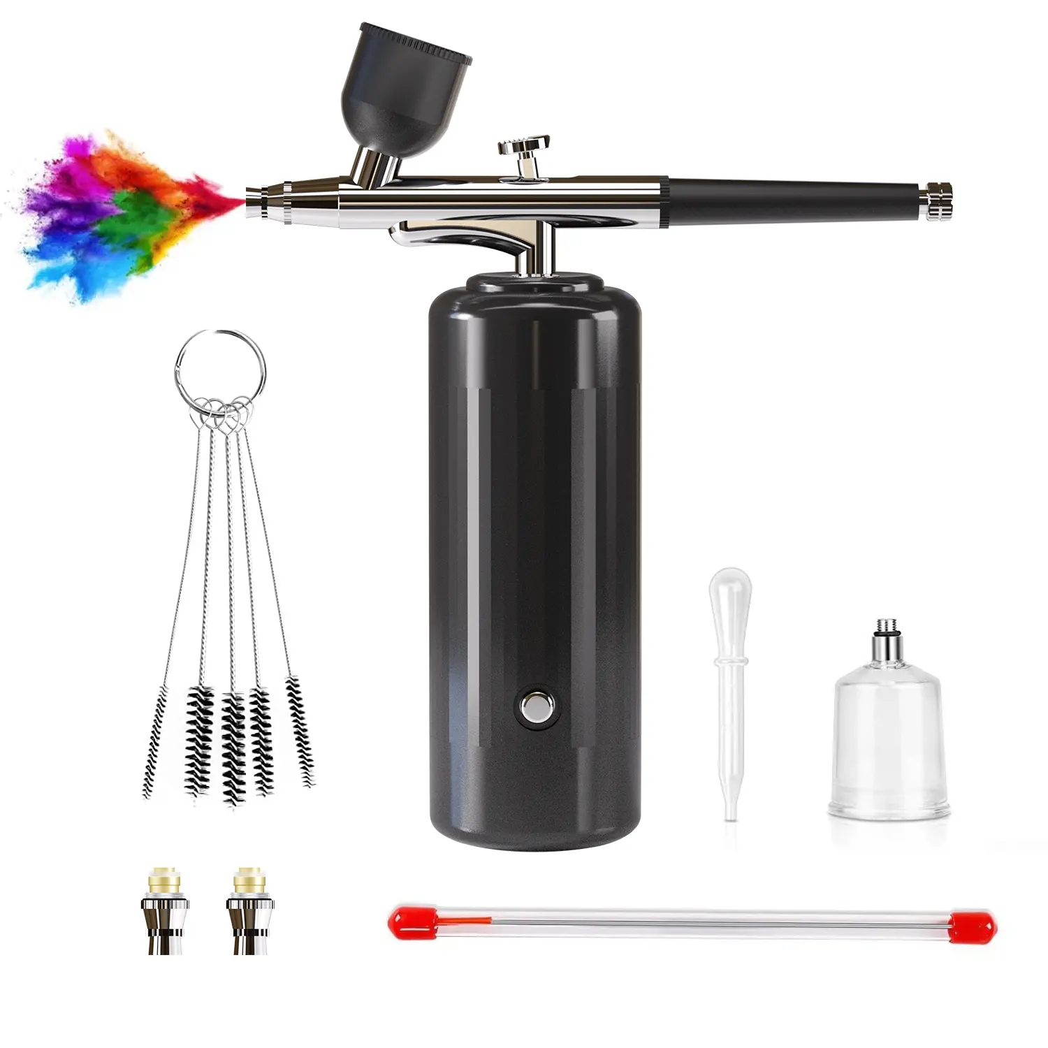 Neue tragbare wiederauf ladbare kabellose Aerografo Airbrush Kit Tattoo Farbe Make-up Nagel Spray Gun Pen Air Brush Farbe