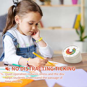 Timer di facilità d'uso per la scrivania per bambini 60 minuti Timer visivo per bambini Home Edition orologio meccanico arcobaleno conto alla rovescia - Product Image 4