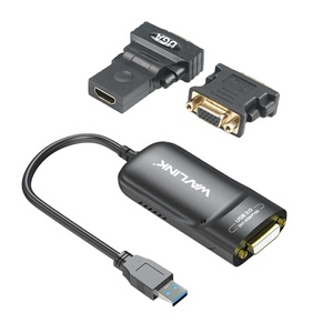 Wavlink USB 3.0 DVI // VGA多监视器转换器外部视频图形适配器1080p输出 - Product Image 1