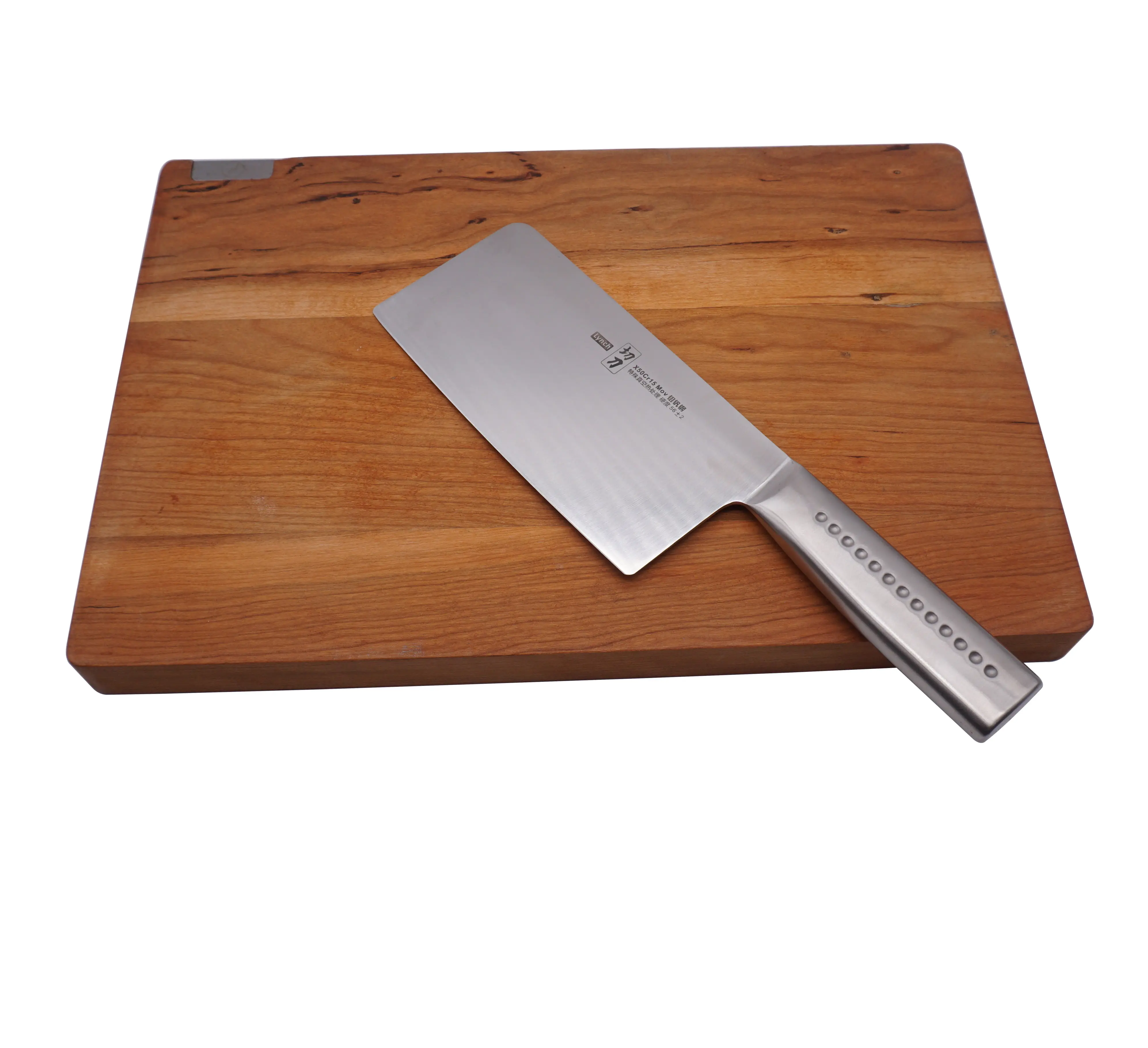 Cuchillo de cocina chino de acero inoxidable de alta calidad, cuchillo de carnicero de carne chino, listo para enviar