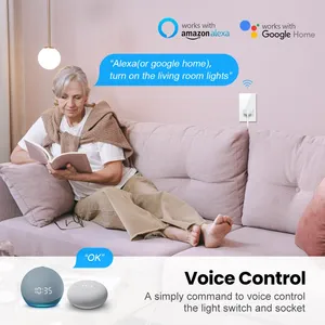 Tuya WiFi/Zigbee anahtarı 16A 20A soket brezilya standart 4X2 cam Panel akıllı ışık anahtarı Alexa Google ev ile çalışmak - Product Image 3