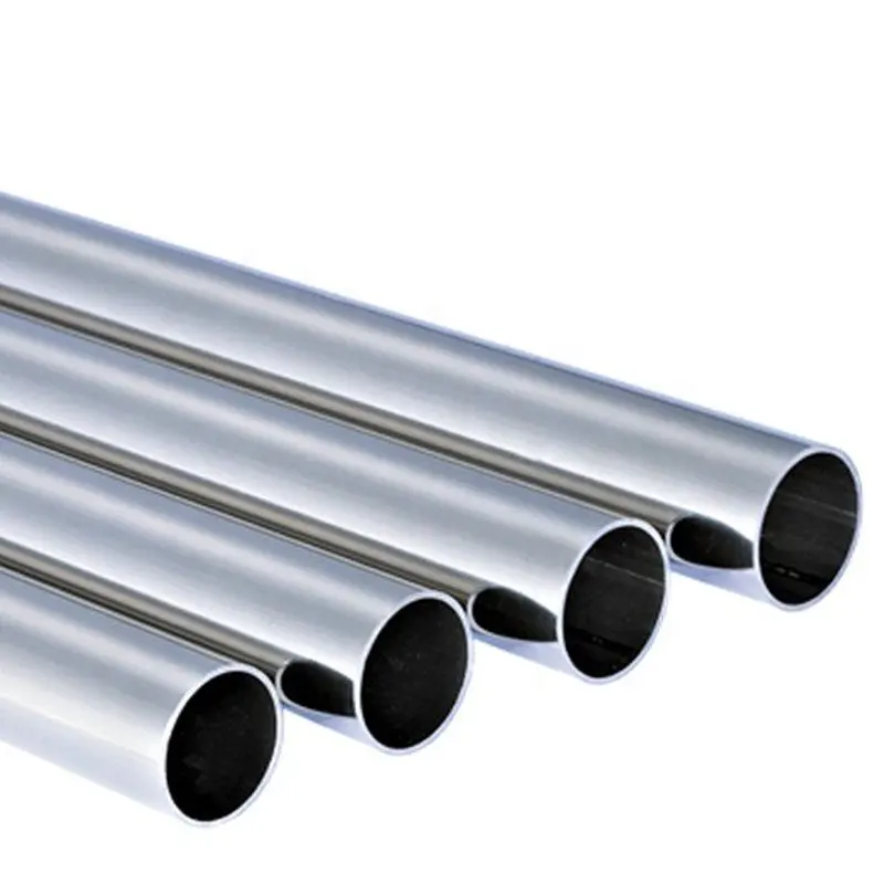 Tubo de aço inoxidável sem costura retangular redondo 304 316 316L Tubo de aço inoxidável sem costura