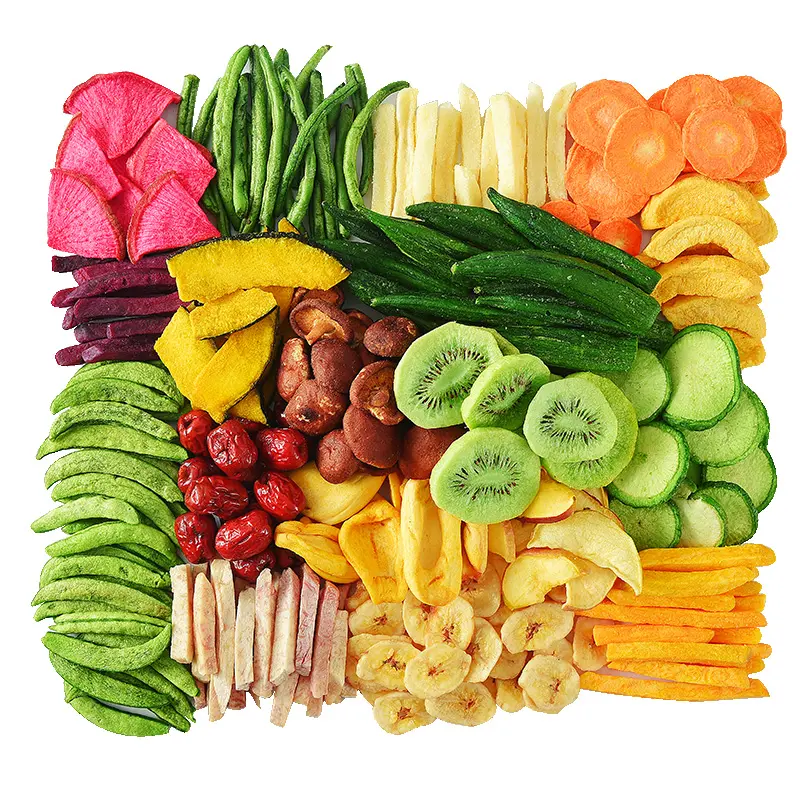 Оптовая продажа 20 видов обезвоженных овощей и сухофруктов фруктовые и овощные закуски сушеные фрукты и овощи