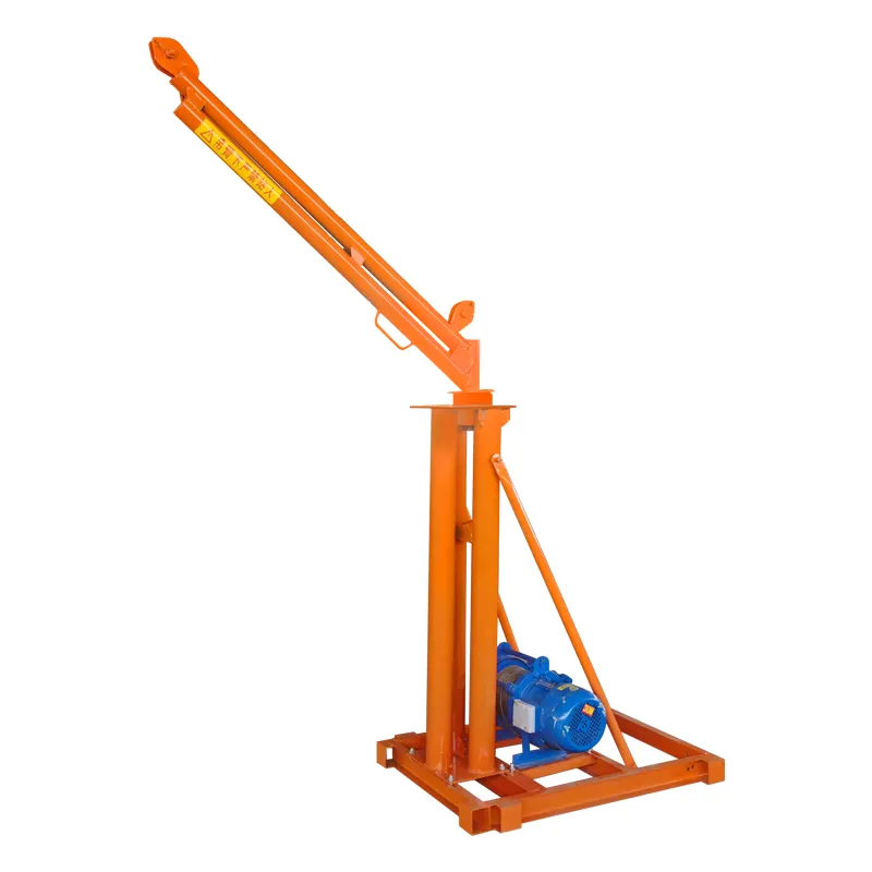 Jib-grue rotative électrique 0.5 t, 180 degrés, fixation au mur