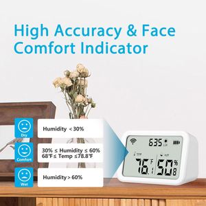 Alexa Smart <strong>Zigbee</strong> Temperature and Humidity <strong>Sensor</strong> Wireless Luminous Intensity Home Automation <strong>Module</strong> 405 Temperature <strong>Sensor</strong> - Product Image 5