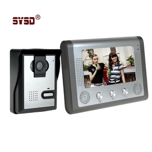 Videoportero con cable de alta definición, sistema de seguridad y control de acceso al hogar con timbre de intercomunicación - Product Image 1
