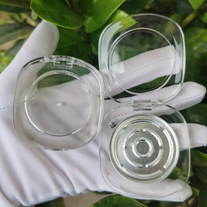 Y015透明高端单眼影容器压制化妆功能实用空塑料腮红紧凑型粉盒 - Product Image 3