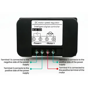 DC10-55V 40A Controller motore a corrente continua PWM velocità regolabile 4-bit Display digitale contagiri interruttore pulsante manopola regolazione della velocità - Product Image 4