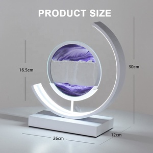 Kısılabilir akan dinamik hızlı kum boyama resim uzaktan kumanda hareketli kum sanatı modern masa ışığı 3D led masa lambası
