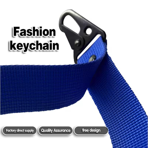 Custom Logo <strong>Printed</strong> Sublimation Strap Wrist Polyester Keychain Lanyard Short <strong>Key</strong> Chain Lanyards Motorcycle Keychain Car Keyring - Product Image 5