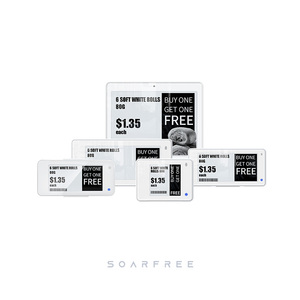 SOARFREE 2.66&quot; Black White E Paper ESL With Advanced IP68 Waterproof and Low Temperature Performance for Supermarket Application