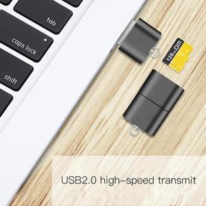适用于微型sd卡读卡器，带tf卡插槽的USB 2.0闪存驱动器，适用于与USB1.1 USB3.0兼容的电脑汽车USB适配器 - Product Image 4