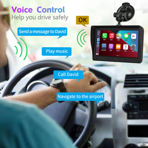Monitor de navegación GPS CarPlay inalámbrico de 7 pulgadas, reproductor de coche Android, almacenamiento de tarjeta TF de 256G, cámara de respaldo impermeable, DVR de visión trasera - Product Image 4