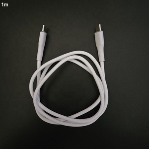 Logotipo impreso Diámetro exterior 3,8mm Goma de silicona líquida súper flexible USB C a USB Tipo C Cables - Product Image 2