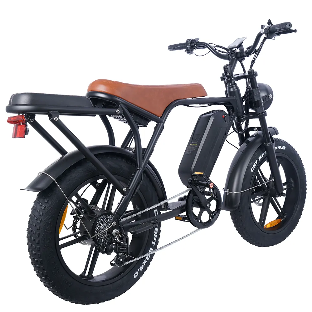 Off Road bici elettrica 20 "* 4.0 grasso pneumatico Ebike 250W/750W/1000W motore E bici bici elettrica a sospensione completa E-Bike OUXI V8 H9